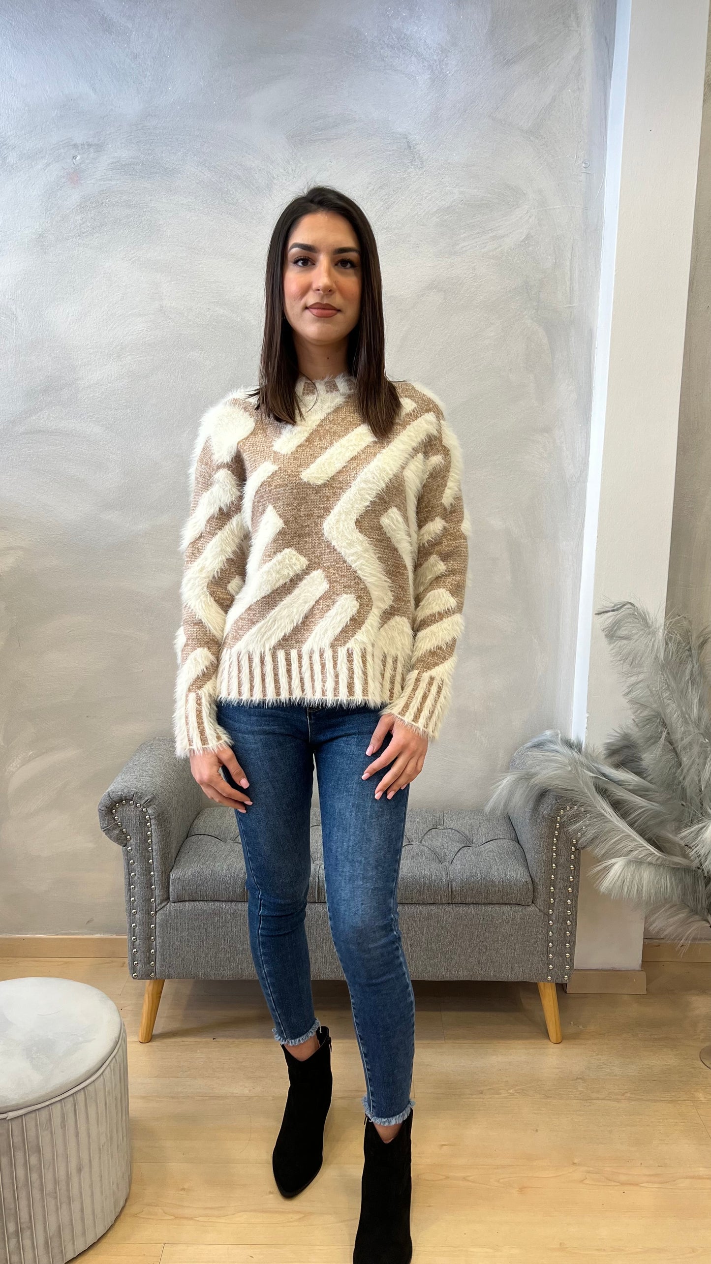 Maglia Rita zig-zag